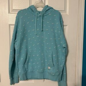 women’s blue nike hoodie size medium